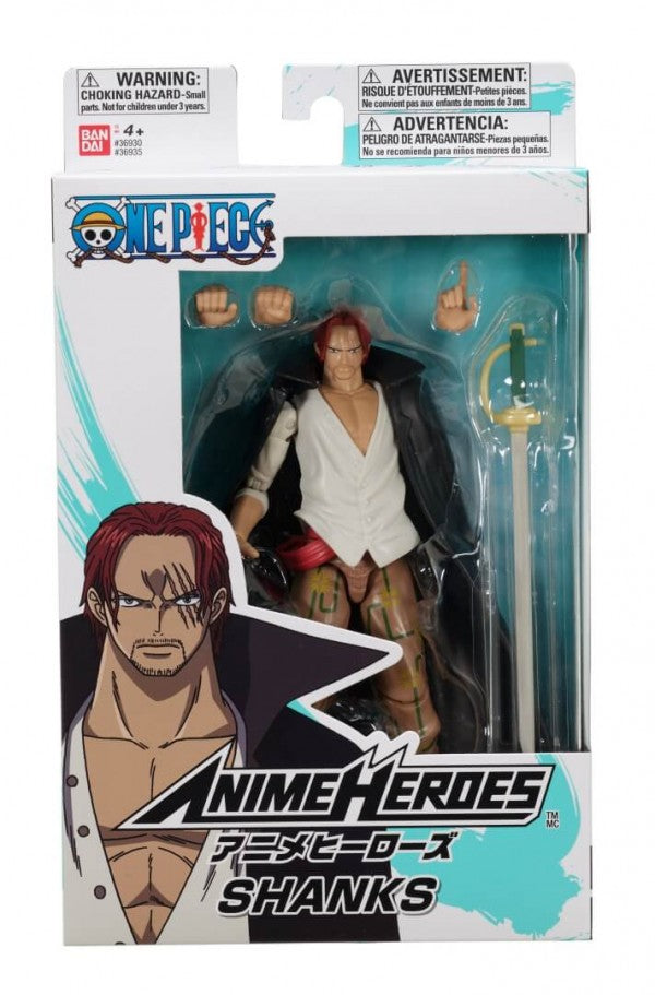 Detailed Anime Heroes Shanks figure from One Piece series