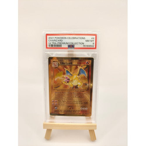 Pokémon - Charizard (PSA 8) Gold Metal