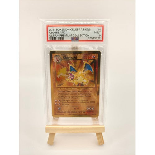 Pokémon - Charizard (PSA 9) Gold Metal