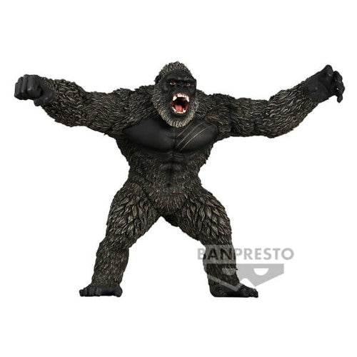 Detailed Kong figure with roaring sounds from Godzilla X Kong series