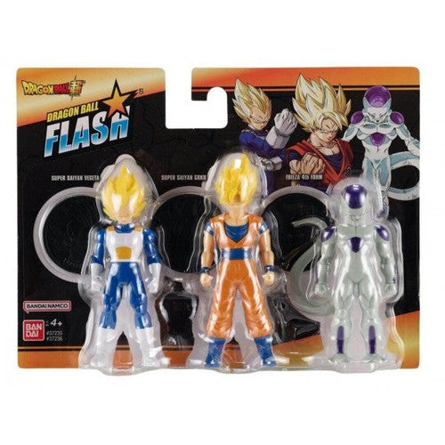 Dragon Ball - Flash Series 3 Pack - Super Saiyan Goku / Super Saiyan Vegeta / Frieza 4th Form