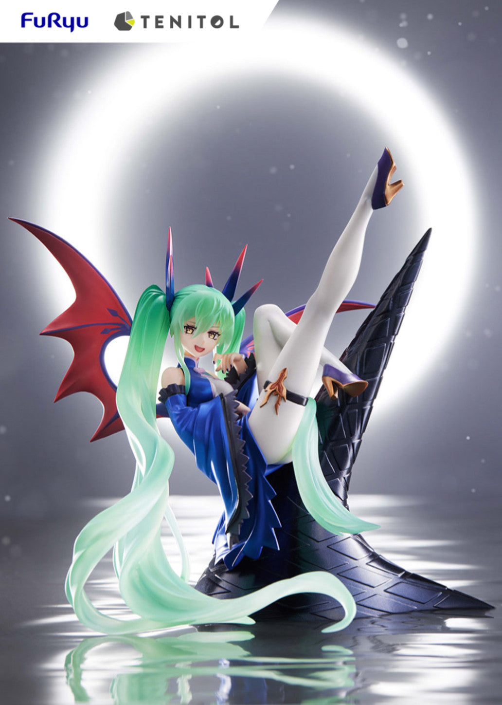 Elegant Hatsune Miku Dark theme figure from TENITOL series