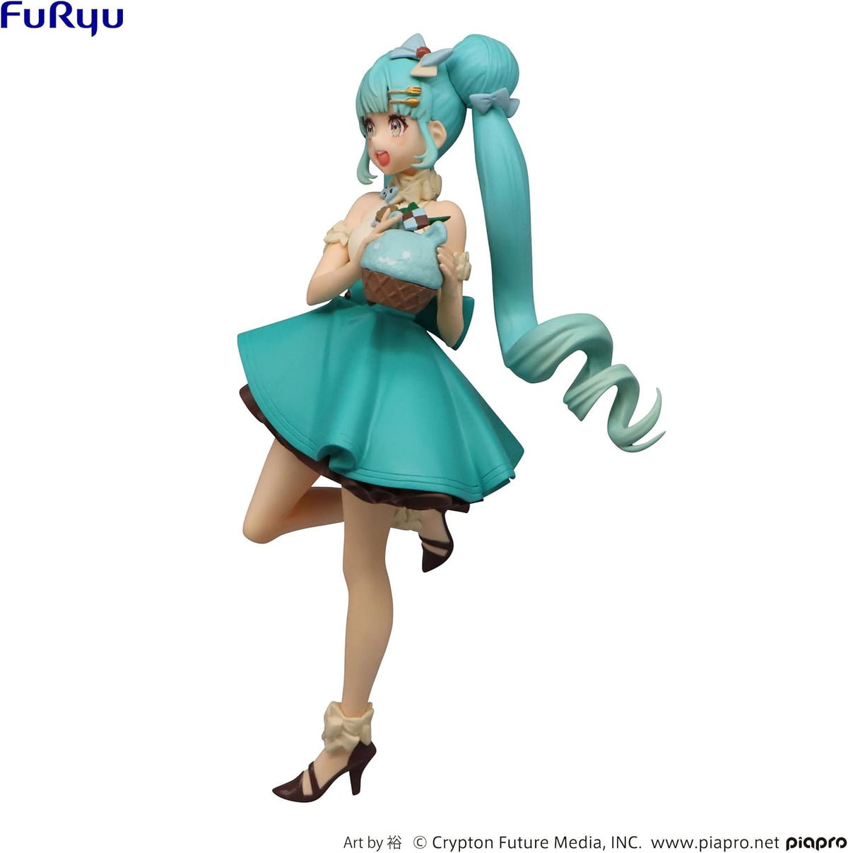 Mint chocolate-themed Hatsune Miku figure from SweetSweets series