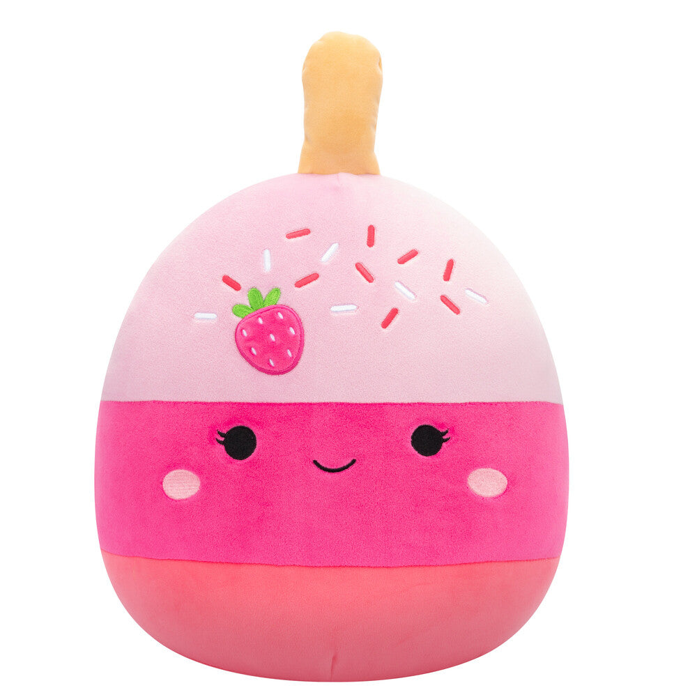 Squishmallow Pama 12-inch (30 cm) pink Strawberry Cake Pop plush