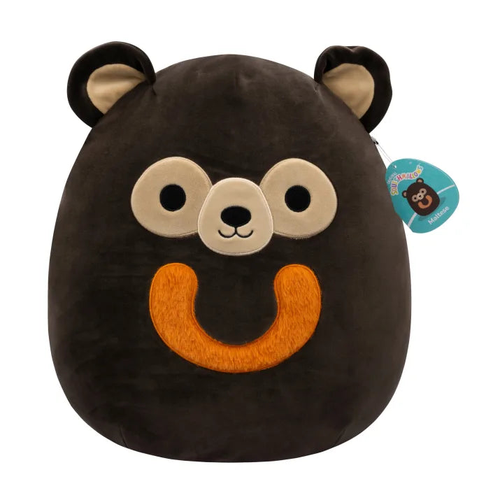 Squishmallow Maltese 12-inch (30 cm) black Sun Bear plush