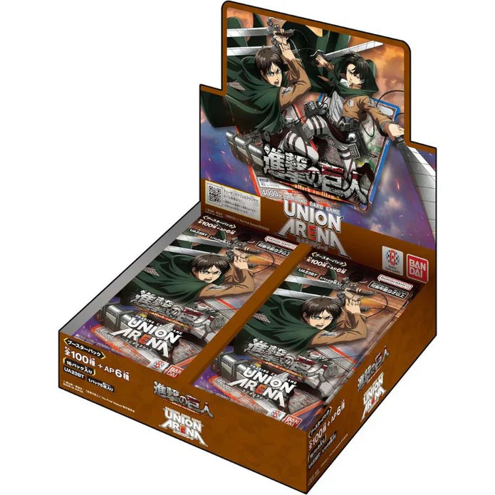 Union Arena Attack on Titan Booster Box with rare cards