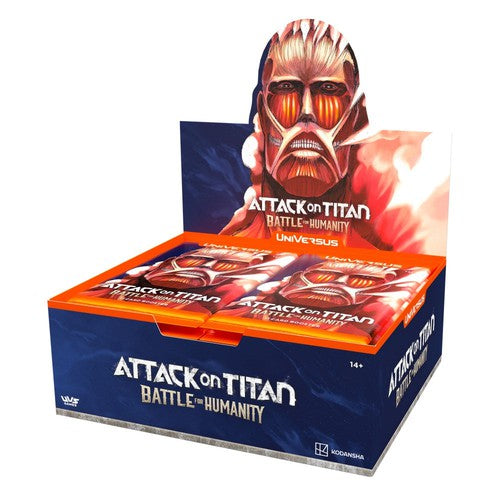 Attack on titan booster box from set 1 called Battle Of Humanity featuring rare cards from the AOT anime