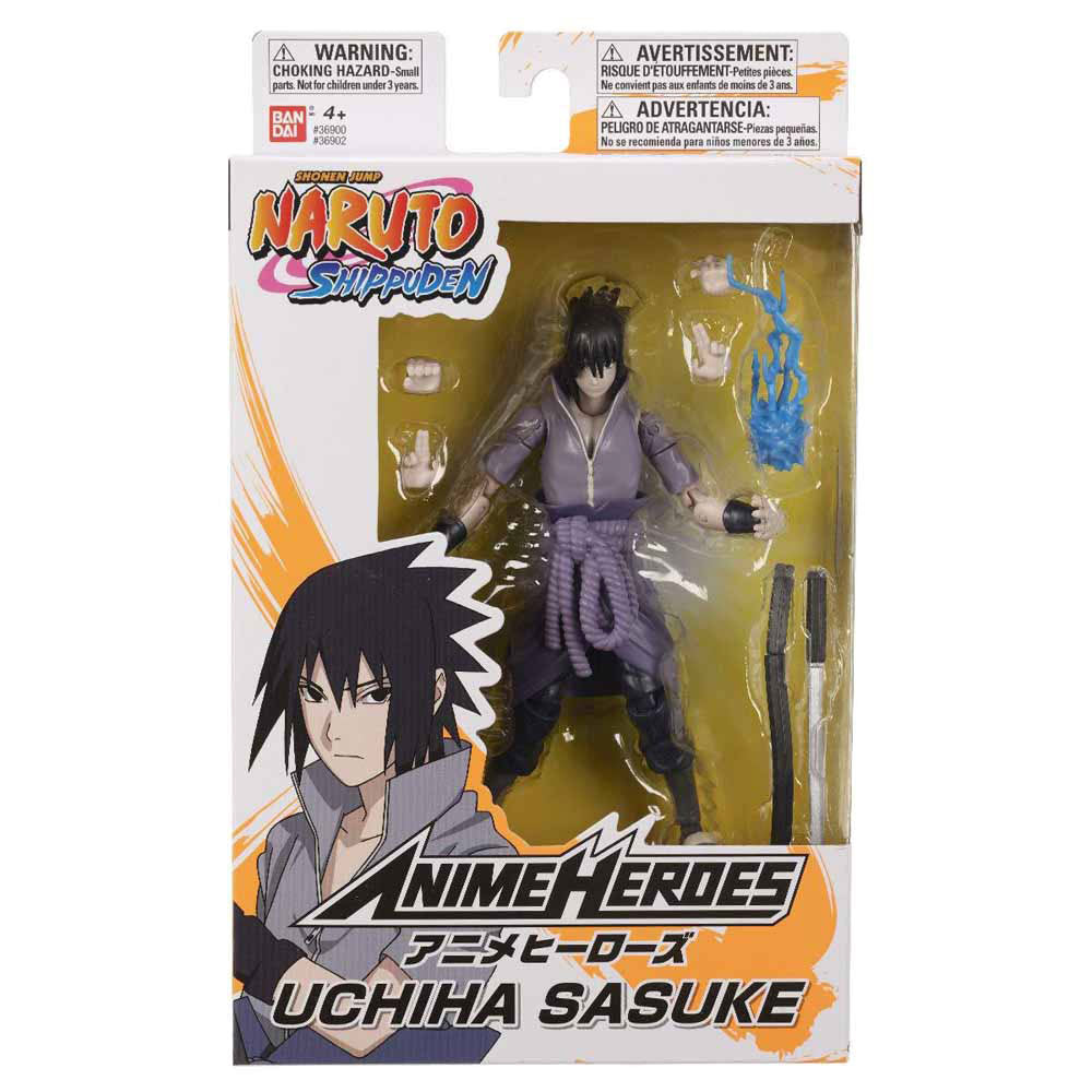 Anime Heroes Naruto Uchiha Sasuke action figure with sword