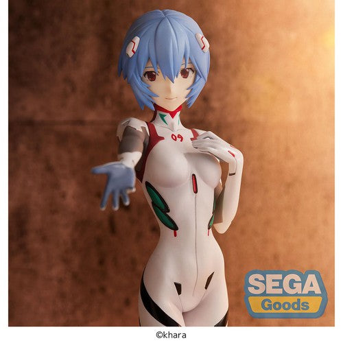 Rebuild of Evangelion - Rei Ayanami Hand Over/Momentary White Version Super Premium Statue