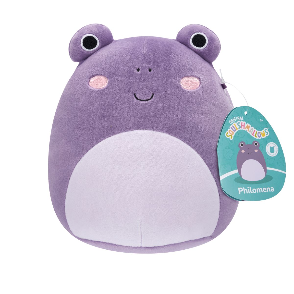 Squishmallow Philomena 7.5-inch (19 cm) purple Toad from the Cottagecore Squad