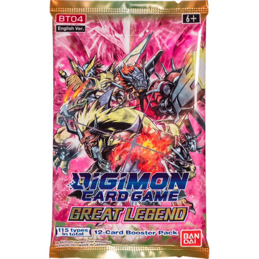 Digimon Card Game Series 04 Great Legend - Trading Card Game-TCG-Bandai-Single Pack-