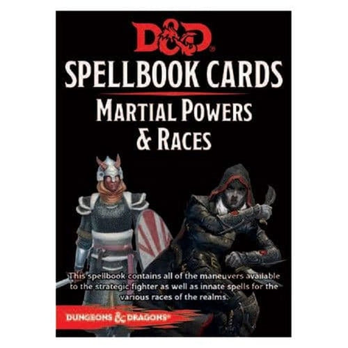 D&amp;D Spellbook Cards Martial Powers &amp; Races Deck (61 Cards) Revised 2017 Edition-Tabletop RPG-Wizards of the Coast-